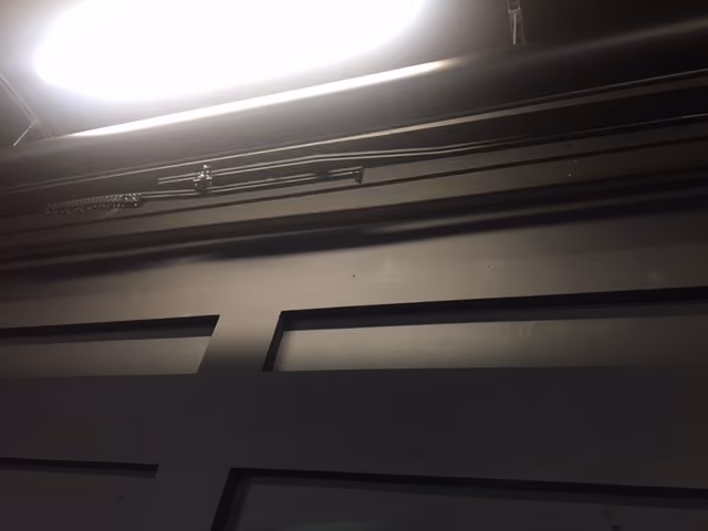 photo of stage curtain tracks